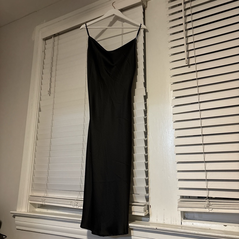 Elegant Black Slip Dress